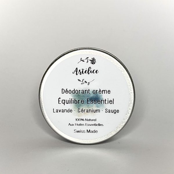 déodorant crème equilibre essentielle lavande géranium sauge